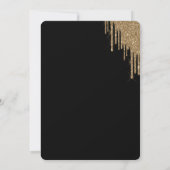 Modern Roos Goud Chique Minimalistische Foto Afstu Kaart (Achterkant)