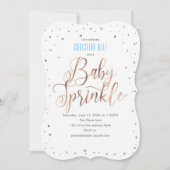 Modern, Roos goud, eenvoudig, Sprinkle met liefde, Kaart (Voorkant)