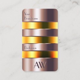 Modern Roos Goud Glas Sinaasappel Vloeistoffen en  Visitekaartje