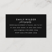 Modern Roos Goud Ikat | Visitekaartje (Achterkant)