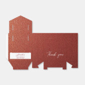 Modern Roos Goud Koper Glitter Sweet 16 Verjaardag Bedankdoosjes (Uitgevouwen)