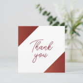 Modern Roos Goud Koper Glitter Sweet 16 Verjaardag Bedankkaart (Staand voorkant)