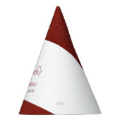 Modern Roos Goud Koper Glitter Sweet 16 Verjaardag Feesthoedjes (Rechts)