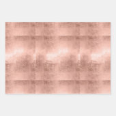 Modern Roos Goud Marmer Glitter Folie Inpakpapier Vel (Voorkant 3)