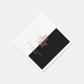 Modern Roos Goud Split Custom Monogram L Servet (Hoek)