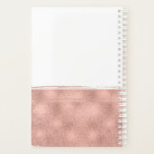 Modern Roos Gouden Brushstroke Planner (Achterkant)