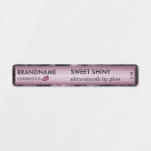 Modern Roos Gouden Folie Agaat Glitter Lip Gloss S Labels (Design 1)