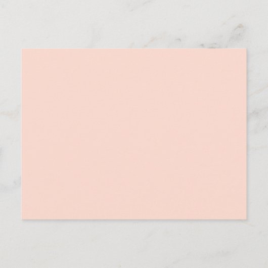 Modern Roos Gouden Glitter Blush Roze Ombre Sweet  Uitnodiging Briefkaart (Achterkant)