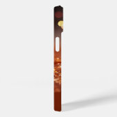 Modern Roos Gouden Glitter Edelstenen Monogrammed Case-Mate iPhone Case (Achterkant / Rechts)