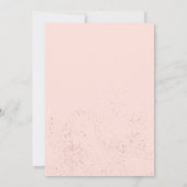 Modern roos gouden glitter roze floral cake Sweet  Kaart (Achterkant)