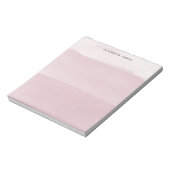 Modern Roos gouden Waterverf gelaagd Ombre Notitieblok (Linkerzijde)