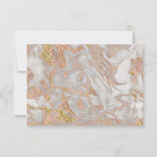 Modern Roos goudmarmer zal je mijn bruidsmeisje zi Kaart (Achterkant)