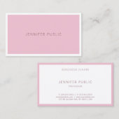 Modern Roos Kleur Creative Sjabloon Professional Visitekaartje (Voorkant / Achterkant)