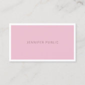 Modern Roos Kleur Creative Sjabloon Professional Visitekaartje (Voorkant)