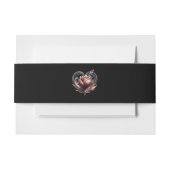 Modern Roos met Heart-Wedding- Uitnodigingen Wikkel (Voorkant Voorbeeld)