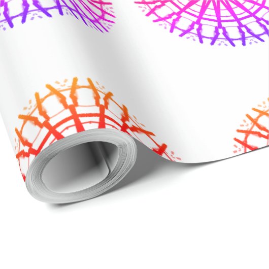 MODERN ROOS PINK COLOR CADEAUPAPIER (Rol Hoek)