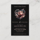 Modern Roos-Save the Date- Visitekaartje (Voorkant)