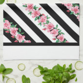 Modern Roos Theedoek (Gevouwen)