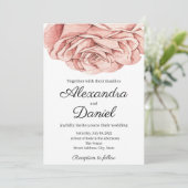 Modern Roos Weddenschap Kaart (Staand voorkant)