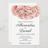 Modern Roos Weddenschap Kaart (Voorkant / Achterkant)