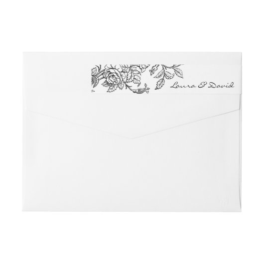 Modern Roos Wrap-a-round Label (Achterkant)