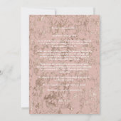 Modern Rose Gold Be Our Guest Photo Couple (Achterkant)