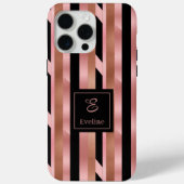 Modern Rose Gold iPhone Case Lux Trendy Colors (Achterkant)