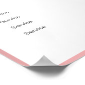 Modern Rosegold Diamond Price List Poster (Hoek)