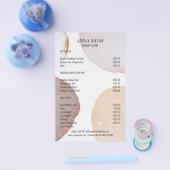 Modern Rosegold Glitter Flyer (Enkel)