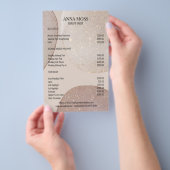 Modern Rosegold Glitter Flyer (Hand)