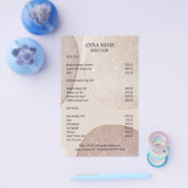 Modern Rosegold Glitter Flyer (Enkel)