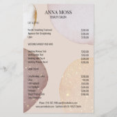 Modern Rosegold Glitter Flyer (Achterkant)