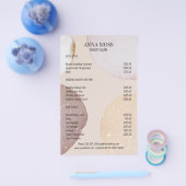 Modern Rosegold Glitter Flyer (Enkel)