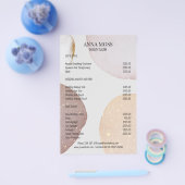 Modern Rosegold Glitter Flyer (Enkel)