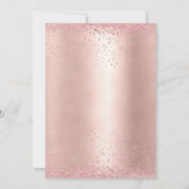 Modern, Rosegold Glitzer "Bruid To Be" Foto Kaart (Achterkant)