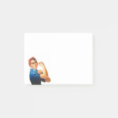 Modern Rosie de Riveter Post-it® Notes (Voorkant)