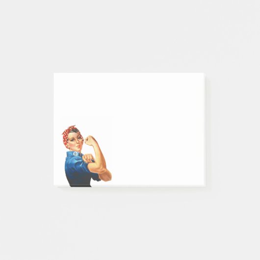 Modern Rosie de Riveter Post-it® Notes (Voorkant)