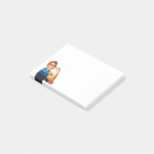 Modern Rosie de Riveter Post-it® Notes (Schuin)