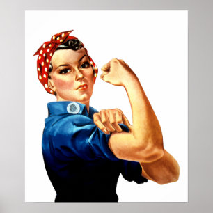 Modern Rosie de Riveter Poster