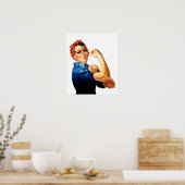 Modern Rosie de Riveter Poster (Keuken)