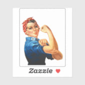 Modern Rosie de Riveter Sticker (Vel)