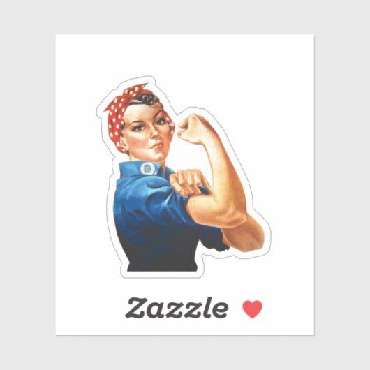 Modern Rosie de Riveter Sticker (Vel)