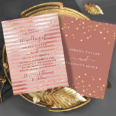 Modern Rosy Elegant Wedding Invitation Kaart