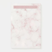 Modern Rosy Goud Marmer Post-it® Notes (Voorkant)
