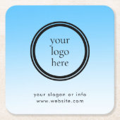Modern Round Business Promotional Kartonnen Onderzetters (Voorkant)