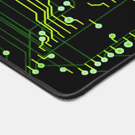 Modern Routing Process Elektronisch Geek Groen Zwa Bureaumat (Hoek)