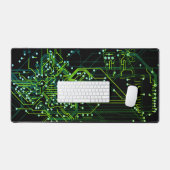 Modern Routing Process Elektronisch Geek Groen Zwa Bureaumat (Keyboard & Muis)