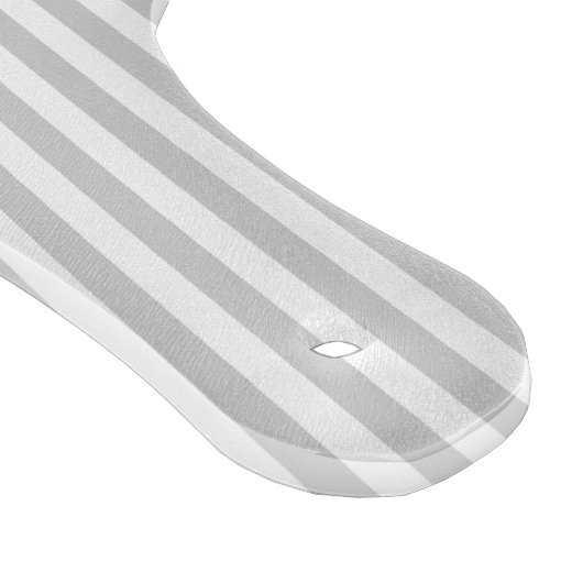 Modern Royal Blue Chevron Grey Stripes Patroon Snijplank (Hoek)