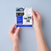 Modern Royal Blue & Sinaasappel Home Verkopen Gepe Flyer (Hand)