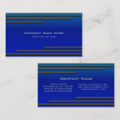 Modern Royal Blue Visitekaartje (Voorkant / Achterkant)